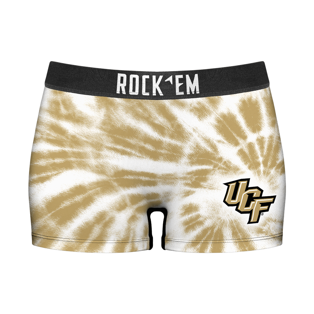 Rock 'Em Socks Rock 'Em Socks Women's Boy Shorts - UCF Knights - Team Tie Dye — main product shot