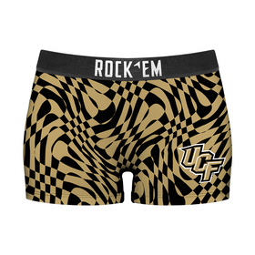 Rock 'Em Socks Women's Boy Shorts - UCF Knights - Wavy Checkers