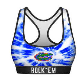 Rock 'Em Socks Women's Sports Bra - Florida Gators - Team Tie Dye