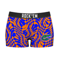 Rock 'Em Socks Women's Boy Shorts - Florida Gators - Wavy Checkers — main product shot