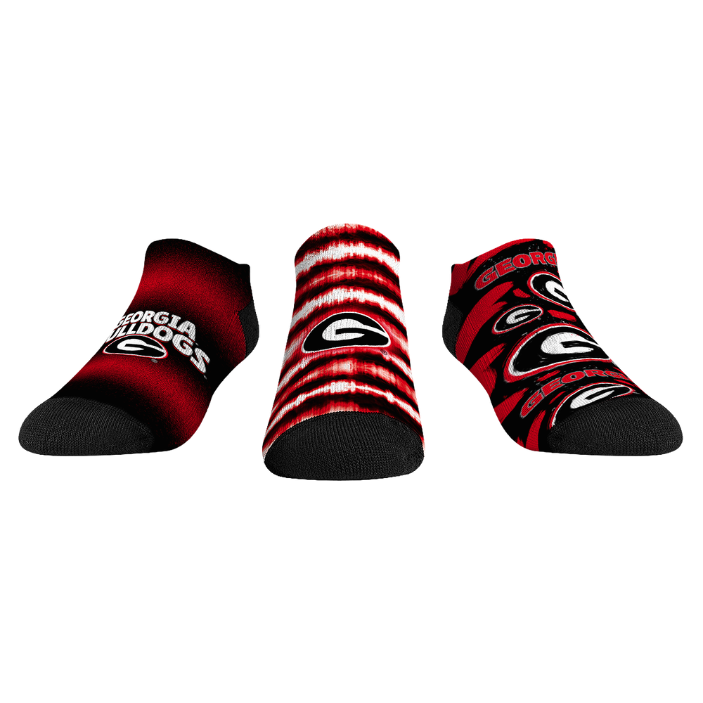 Rock 'Em Socks Georgia Bulldogs - Low Cut  - Make Some Noise (3-Pack) — main product shot