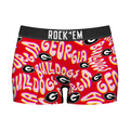 Rock 'Em Socks Women's Boy Shorts - Georgia Bulldogs  - Twisted Wordmark — main product shot