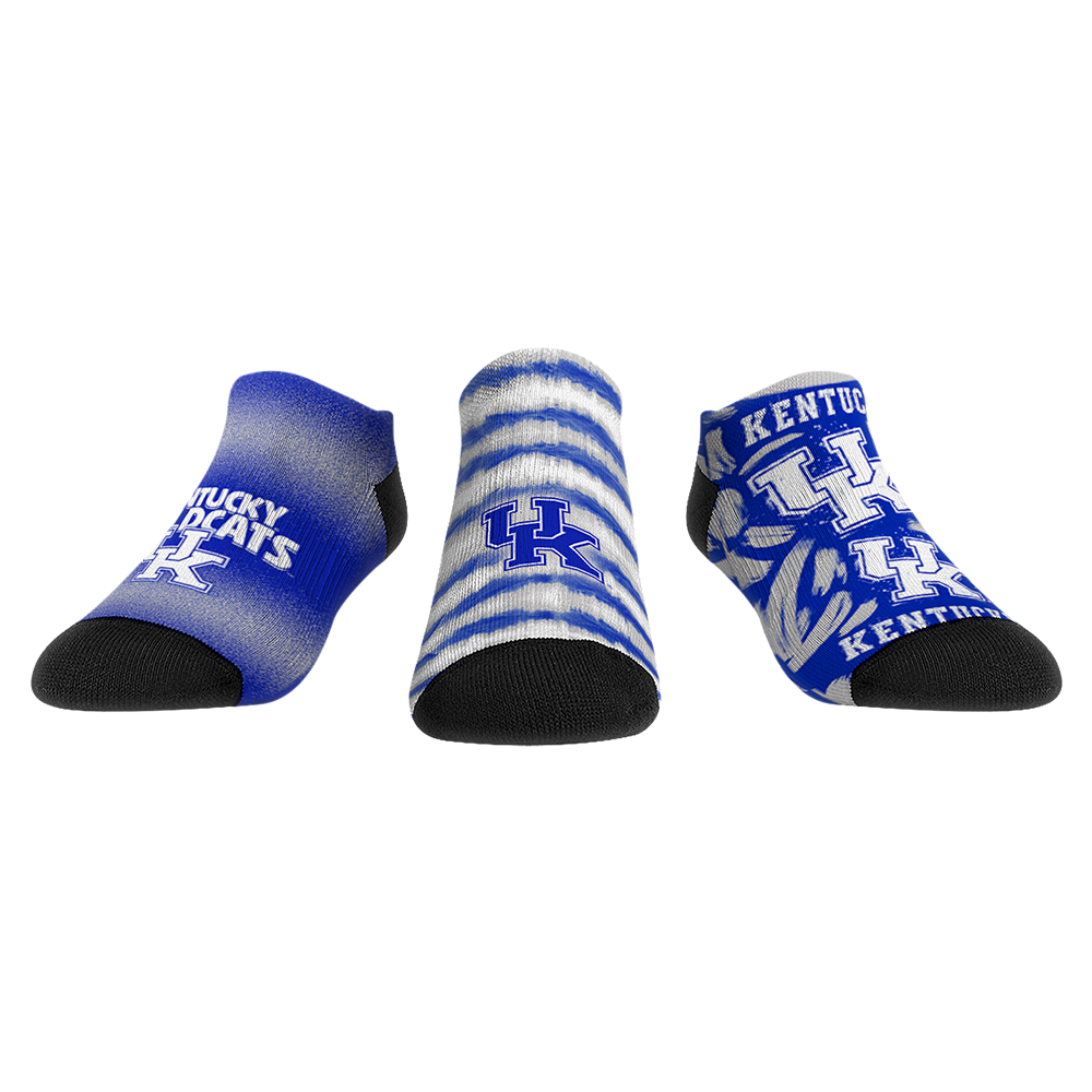 Rock 'Em Socks Kentucky Wildcats - Low Cut  - Make Some Noise (3-Pack) — main product shot
