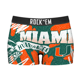 Rock 'Em Socks Women's Boy Shorts - Miami Hurricanes - Team Blast