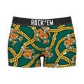 Rock 'Em Socks Women's Boy Shorts - Miami Hurricanes - Cuban Links — main product shot