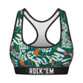 Rock 'Em Socks Women's Sports Bra - Miami Hurricanes - Twisted Wordmark — main product shot
