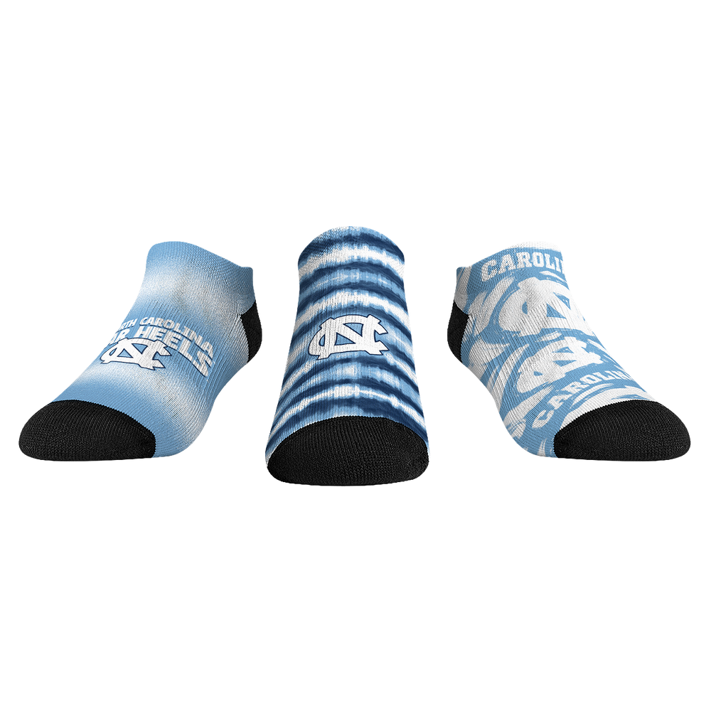 Rock 'Em Socks North Carolina Tar Heels - Low Cut  - Make Some Noise (3-Pack) — main product shot