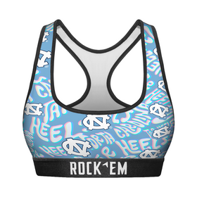Women's Sports Bra - North Carolina Tar Heels - Twisted Wordmark