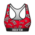 Rock 'Em Socks Rock 'Em Socks Women's Sports Bra - UNLV Rebels - Logo All-Over — main product shot