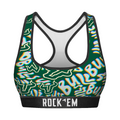 Rock 'Em Socks Rock 'Em Socks Women's Sports Bra - USF Bulls - Twisted Wordmark — main product shot
