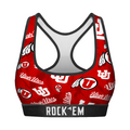 Rock 'Em Socks Rock 'Em Socks Women's Sports Bra - Utah Utes - Logo All-Over — main product shot