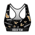 Rock 'Em Socks Women's Sports Bra - Vanderbilt Commodores - Logo All-Over — main product shot