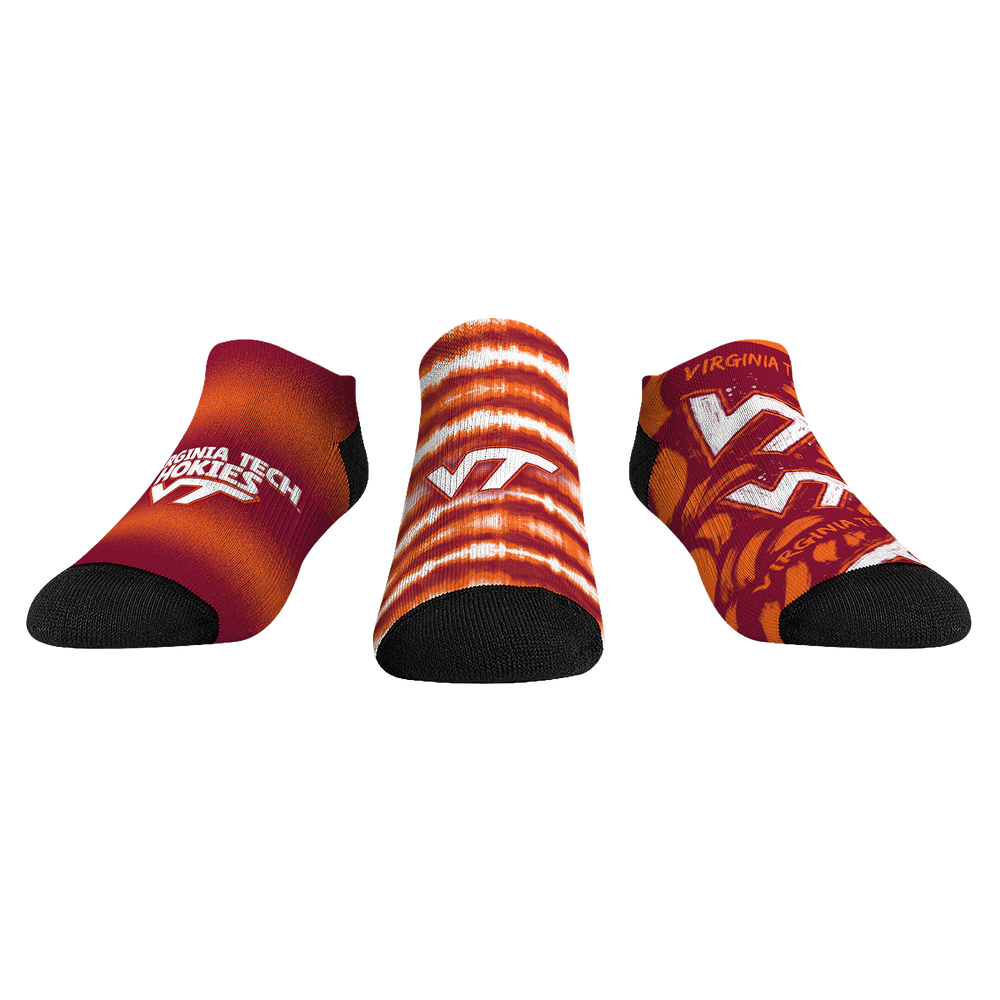 Rock 'Em Socks Virginia Tech Hokies - Low Cut  - Make Some Noise (3-Pack) — main product shot