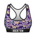 Rock 'Em Socks Women's Sports Bra - Washington Huskies - Twisted Wordmark — main product shot