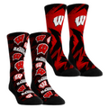 Rock 'Em Socks Rock 'Em Socks Wisconsin Badgers - Game Day 2-Pack — main product shot