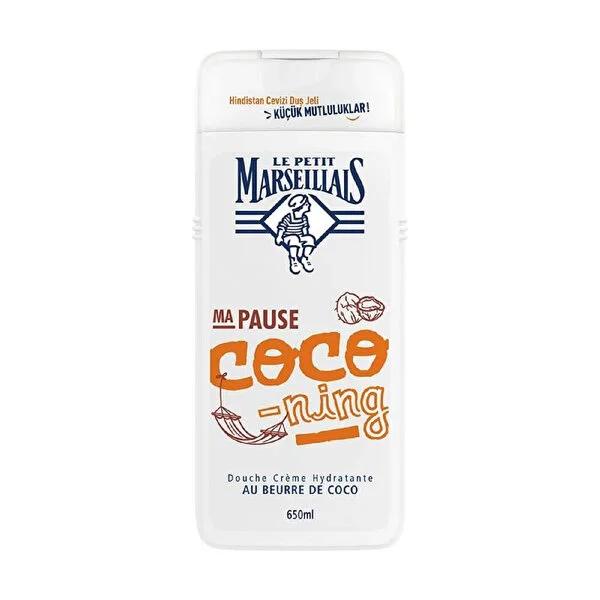 Le Petit Marseillais Coconut Shower Gel: Creamy, Moisturizing Body Wash, Dermatologically Tested (21.98 fl oz)
