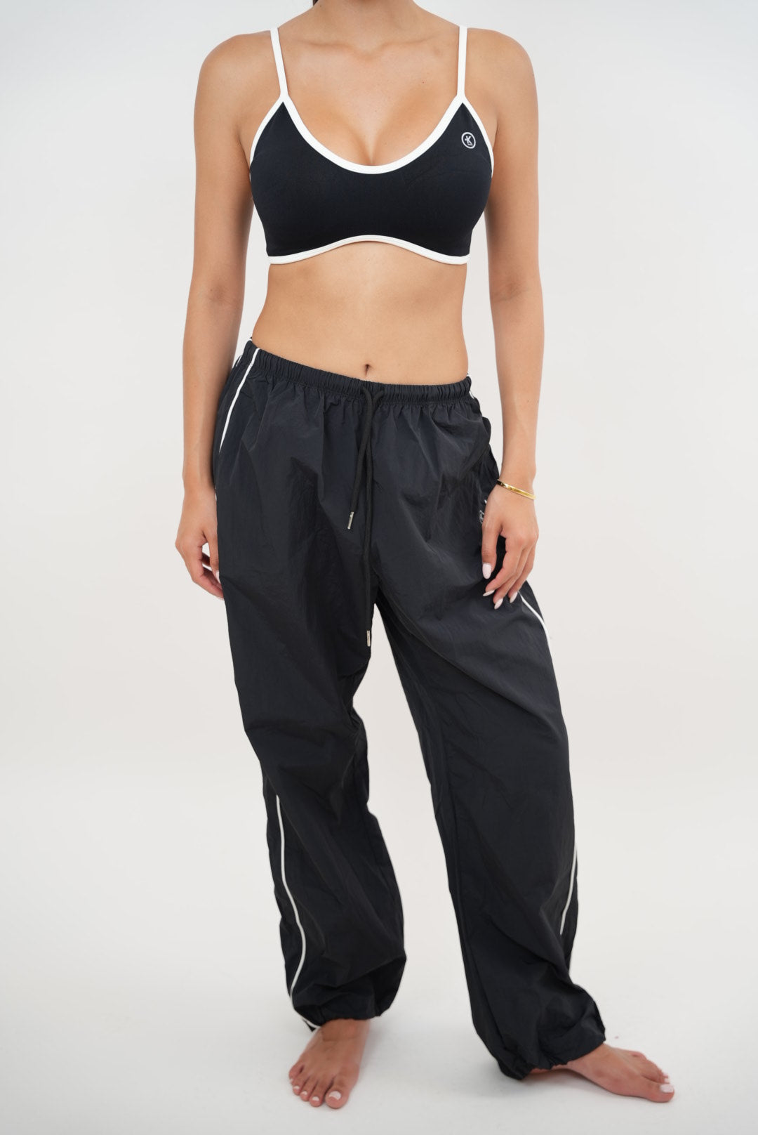 KIMITH BRAND I Accept Change with Grace Black Versatile Relaxed Fit Pant — back view