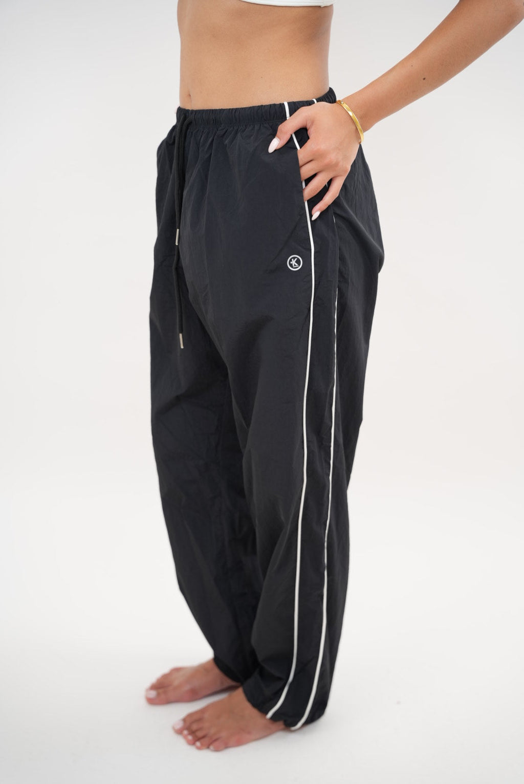 KIMITH BRAND I Accept Change with Grace Black Versatile Relaxed Fit Pant — alternative angle