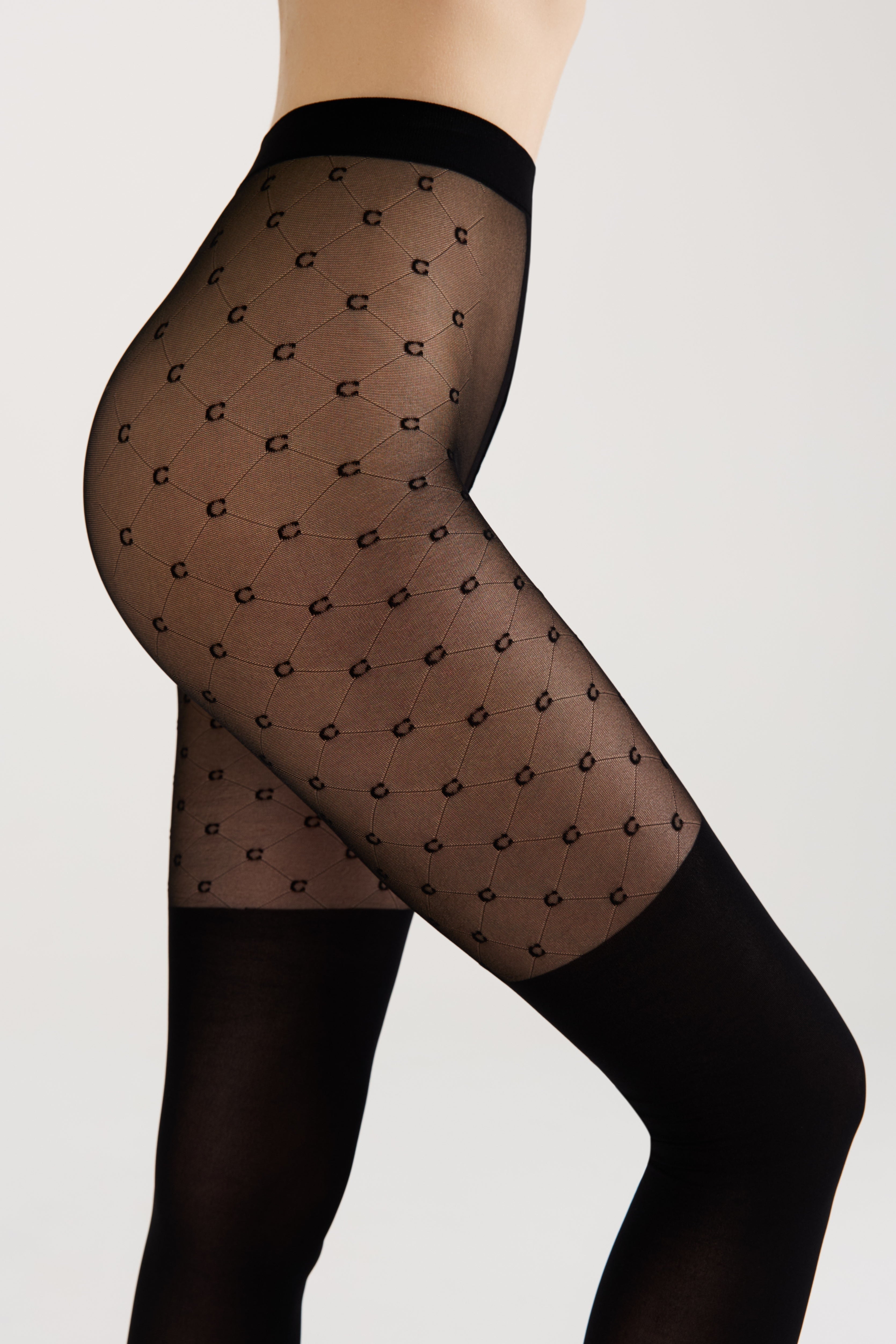 TheRanok.com Fantasy Tights Conte Couture - Imitation Overknees — back view
