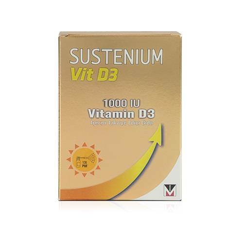 Sustenium Vitamin D3 1000 IU Oral Spray 20ml - Easy Vitamin D Supplementation for Bone Health