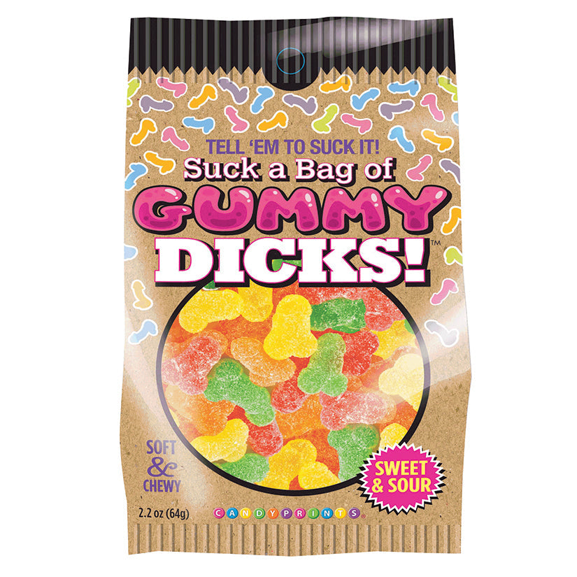 Love Spark Cove | Intimate Apparel, Pleasure Shop & Free Shipping Suck a Bag of Gummy Dicks 4oz Bag — main product shot