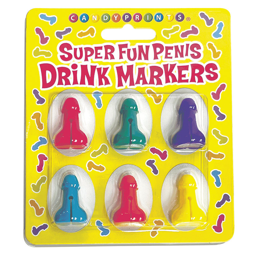 Love Spark Cove | Intimate Apparel, Pleasure Shop & Free Shipping Super Fun Penis Silicone Drink Markers — main product shot