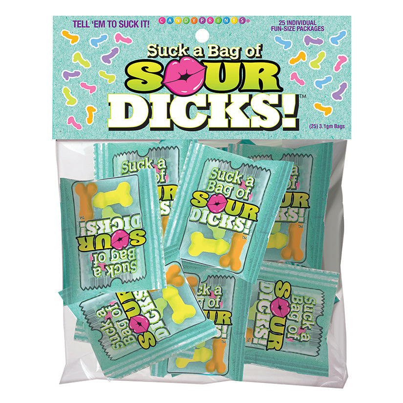 Love Spark Cove | Intimate Apparel, Pleasure Shop & Free Shipping Suck A Bag of Sour Dicks Bag of 25 — main product shot