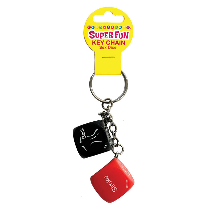 Love Spark Cove | Intimate Apparel, Pleasure Shop & Free Shipping Super Fun Key Chain Sex Dice — main product shot