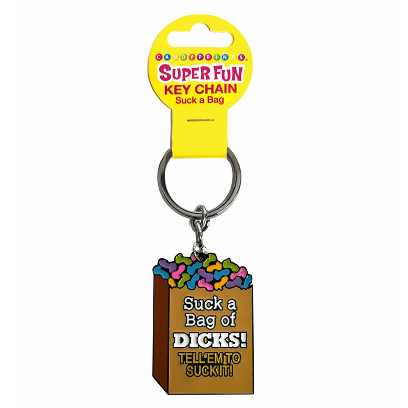 Love Spark Cove | Intimate Apparel, Pleasure Shop & Free Shipping Super Fun Key Chain Suck A Bag — main product shot