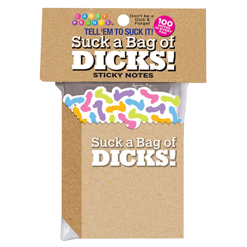 Love Spark Cove | Intimate Apparel, Pleasure Shop & Free Shipping Suck A Bag of Dicks Sticky Notes — main product shot