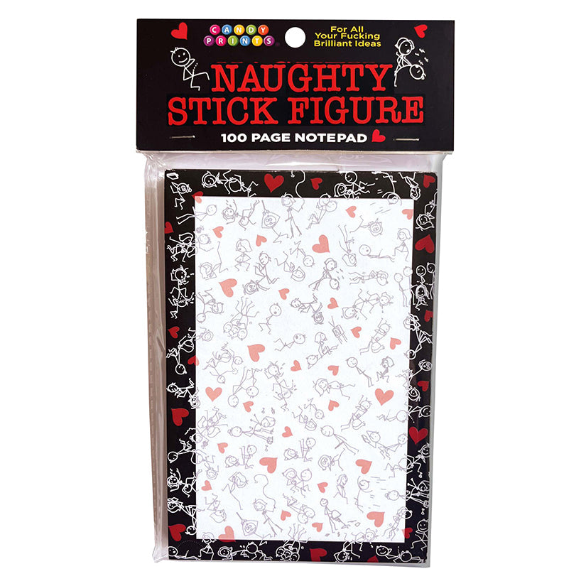 Love Spark Cove | Intimate Apparel, Pleasure Shop & Free Shipping Naughty Stick Figure Notepad — main product shot