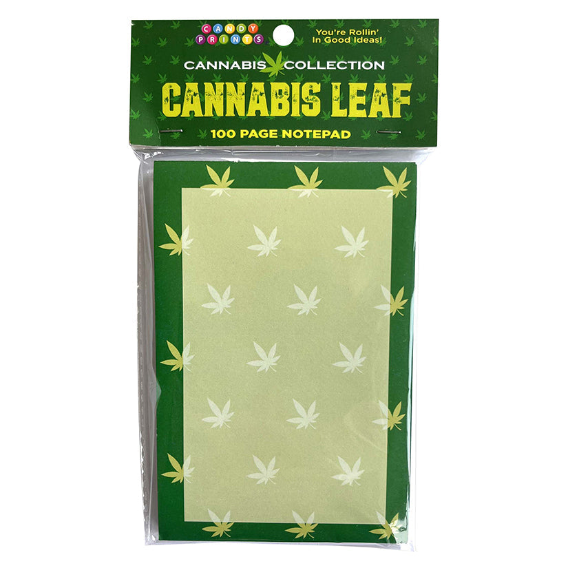Love Spark Cove | Intimate Apparel, Pleasure Shop & Free Shipping Cannabis Leaf Notepad — main product shot
