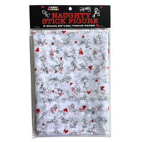Naughty Stick Figure  Tissue Paper