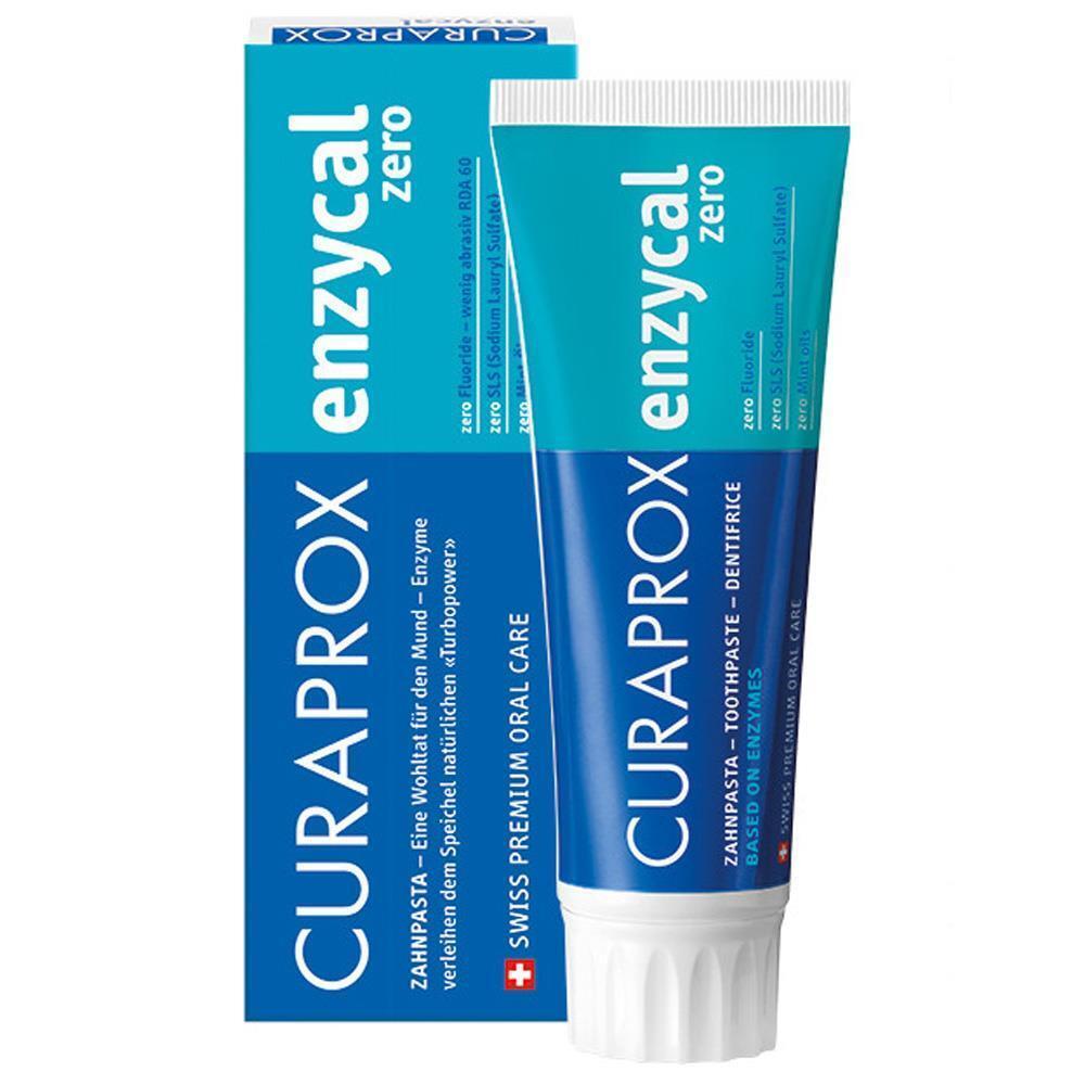Curaprox Enzycal Zero Toothpaste - Natural Enzyme-Based Oral Care, 75ml