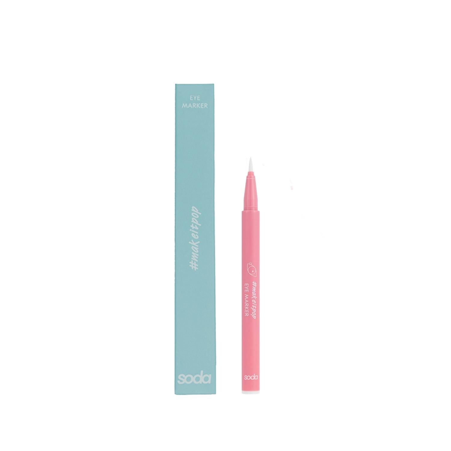 Soda Eye Marker Eyeliner 110 - Precise, Portable Cosmetic Eyeliner for Detailed Eye Makeup