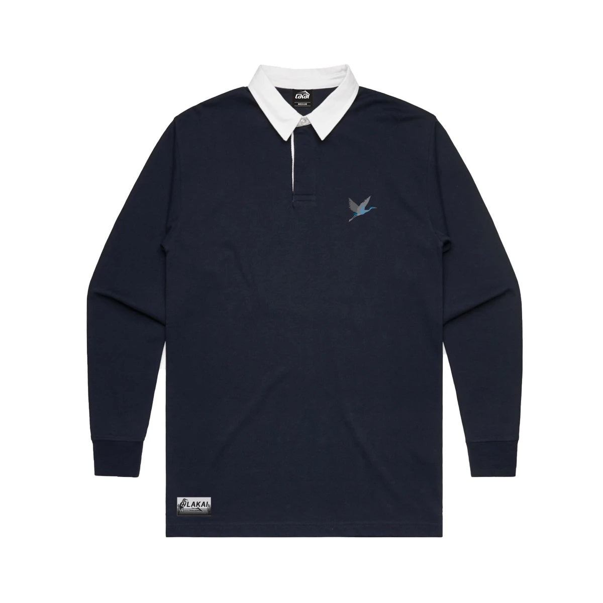 Lakai Crane Rugby Long Sleeve T-Shirt - Navy by Skates USA