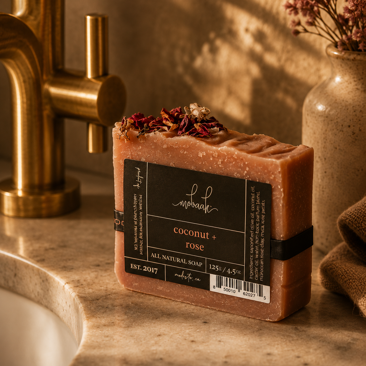 Coconut + Rose All Natural Soap – Mobaak Aromatherapy Shoppe