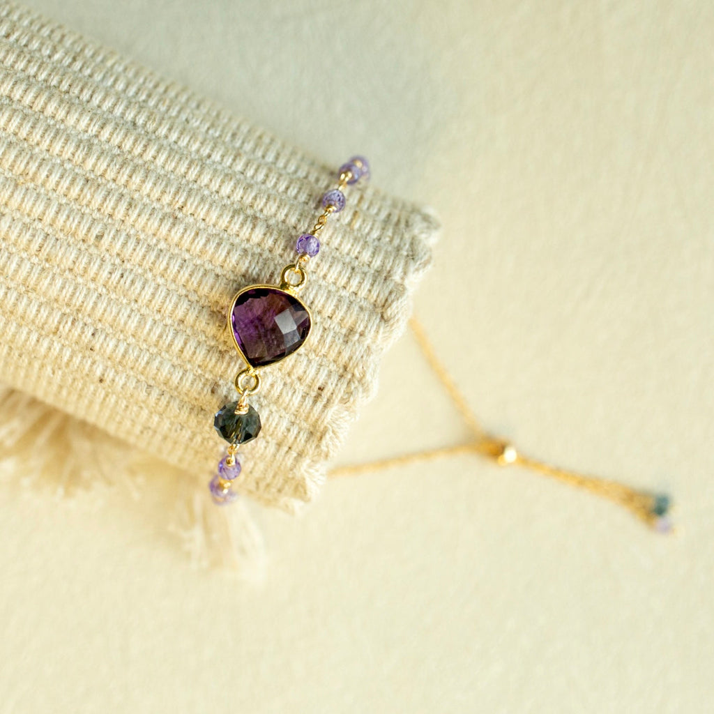 PARKEN JEWELRY Amethyst Ballet Bracelet — main product shot