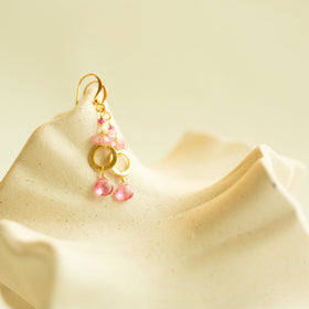 Pink Tourmaline Solara Earrings