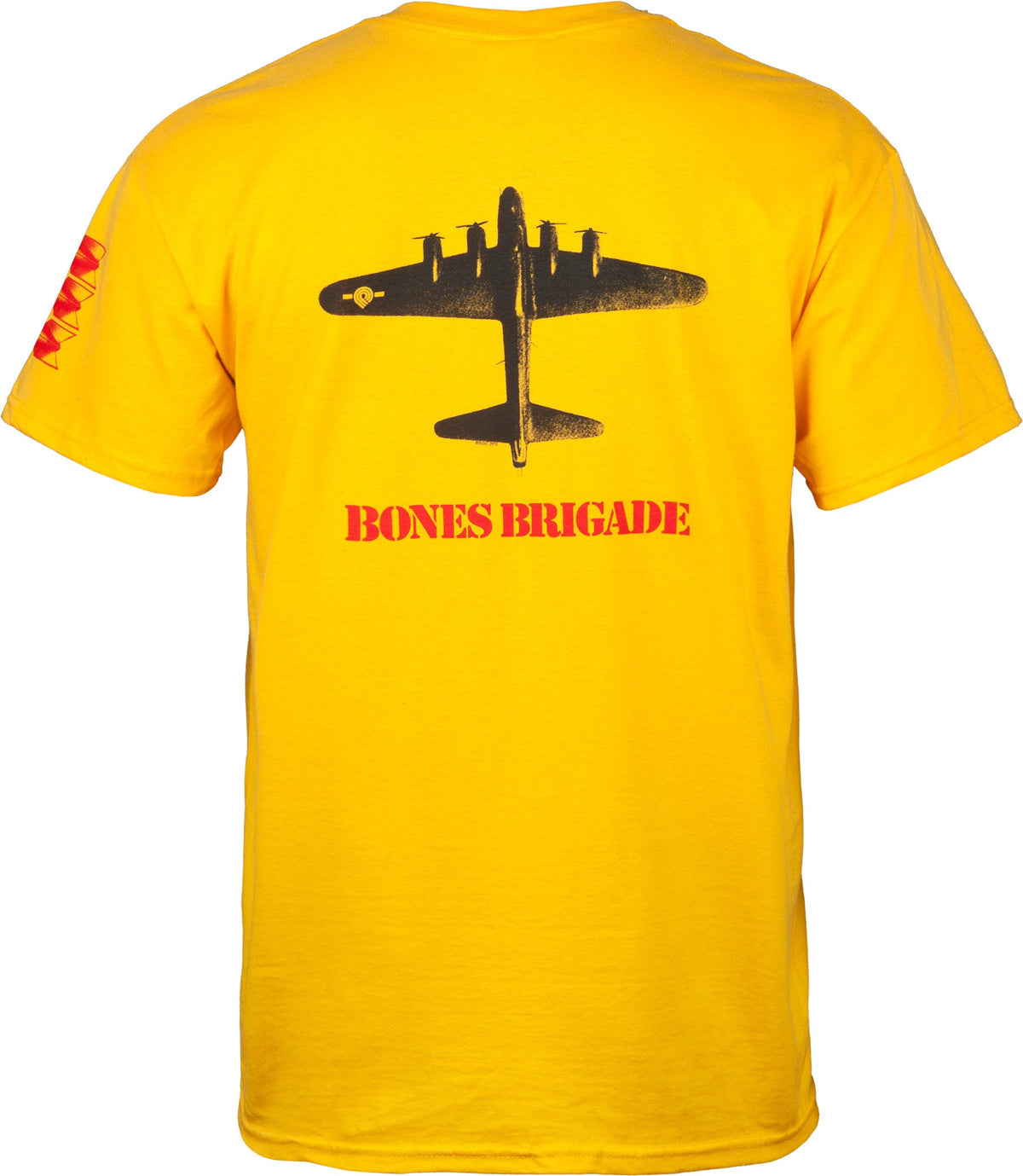 Bones Brigade Bomber T-shirt - Gold, detail view