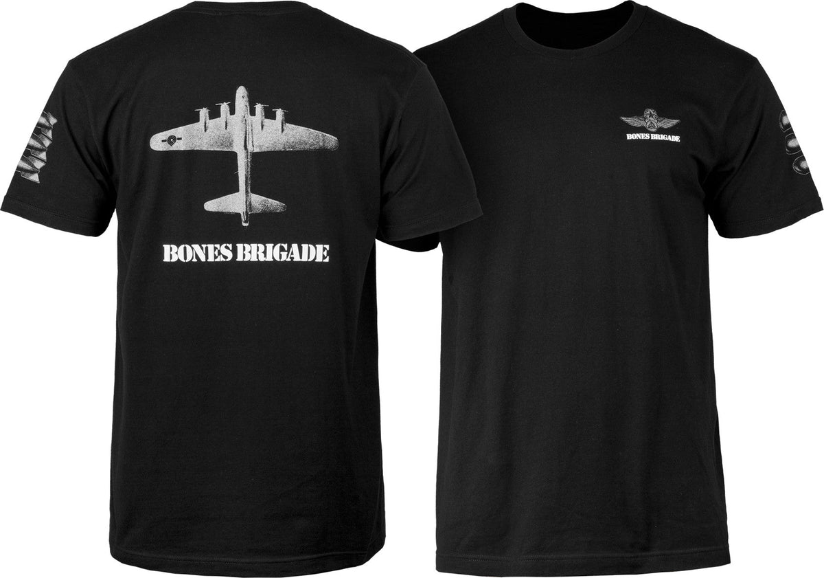 Bones Brigade Bomber T-shirt - Black by Skates USA