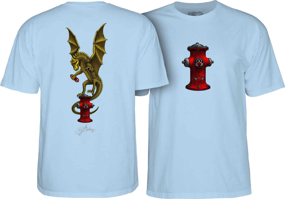 Powell Peralta Andy Anderson Vajra T-shirt - Light Blue by Skates USA