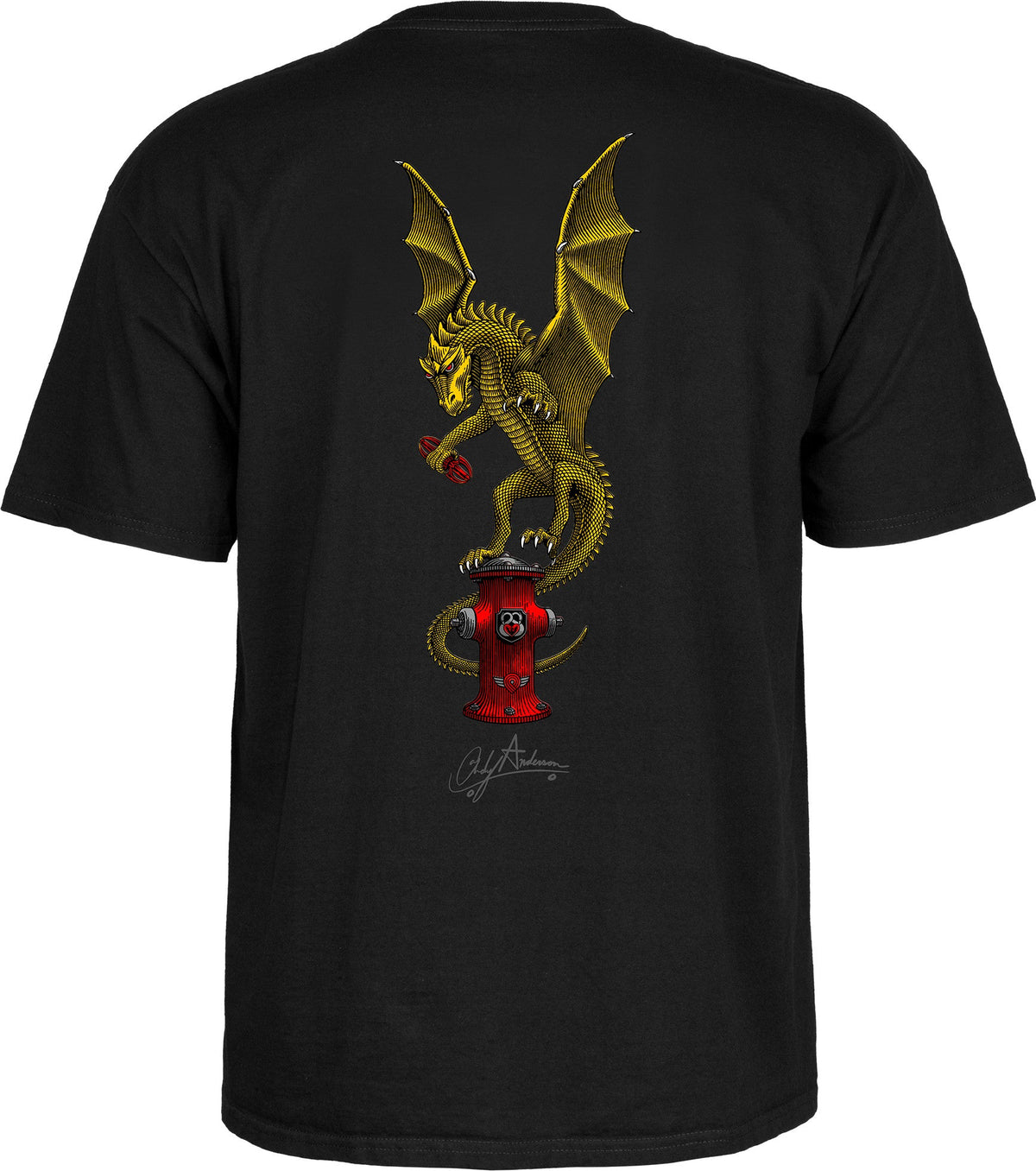 Powell Peralta Andy Anderson Vajra T-shirt - Black