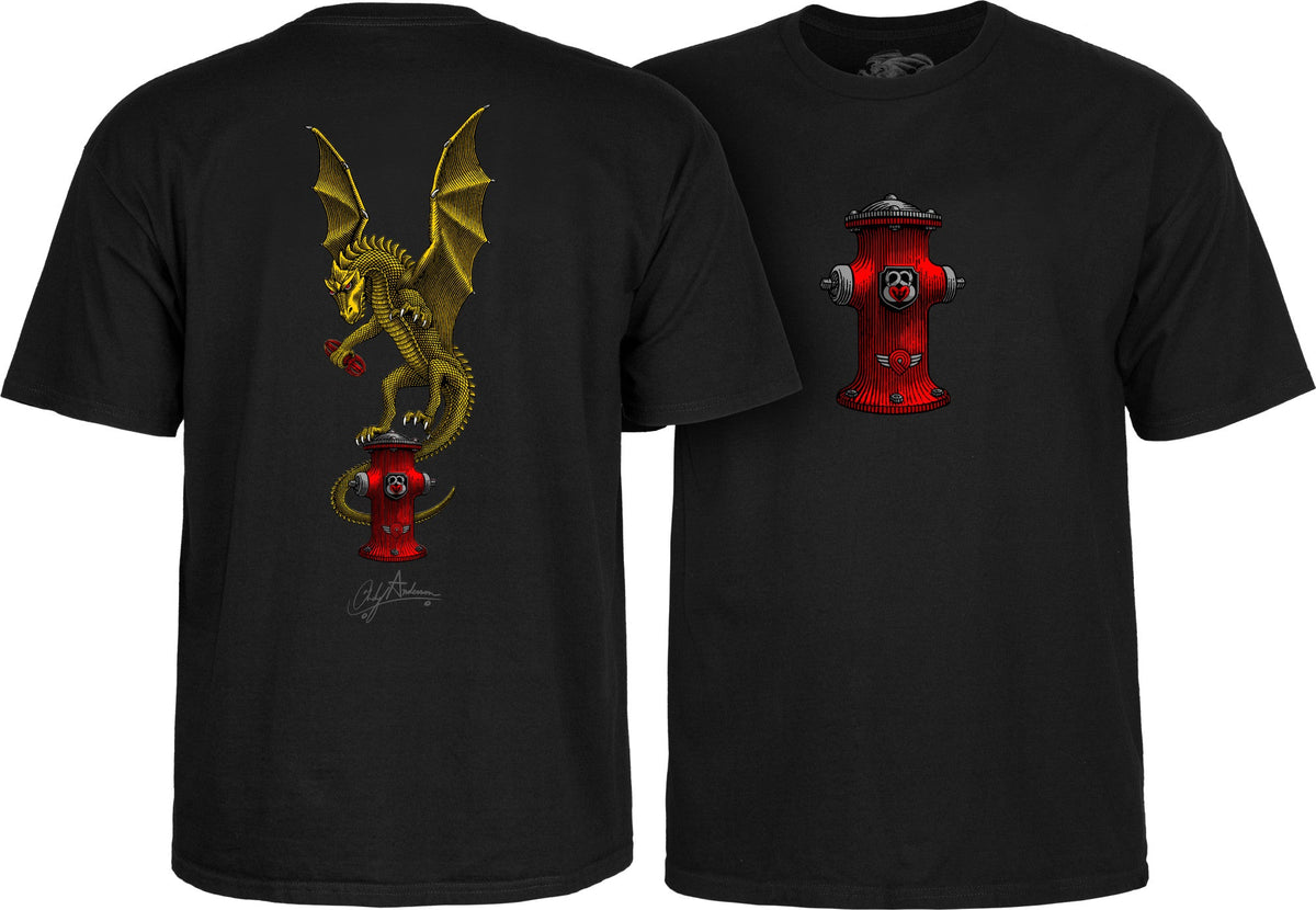 Powell Peralta Andy Anderson Vajra T-shirt - Black by Skates USA