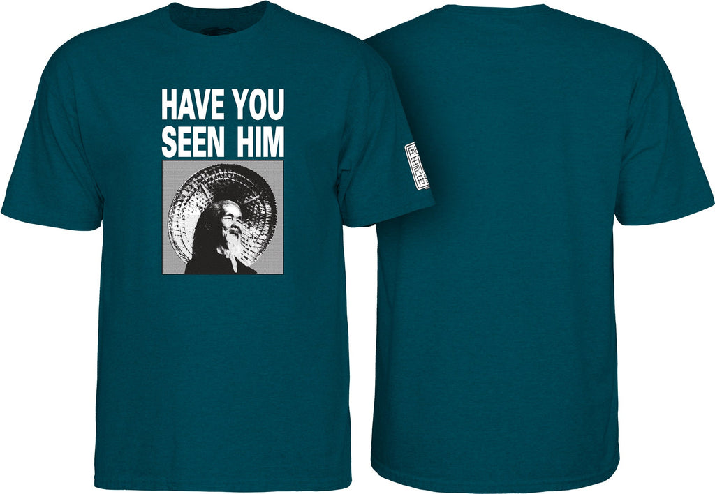 Powell Peralta Have You Seen Him T-shirt - Midnight Teal, Blue