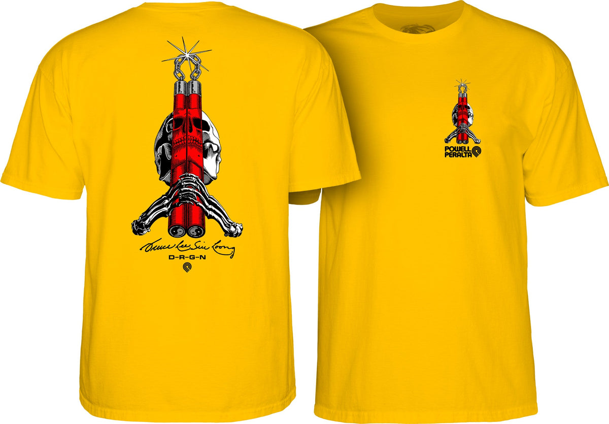 Powell Peralta Skull & Nunchucks Bruce Lee Collab T-shirt - Daisy by Skates USA