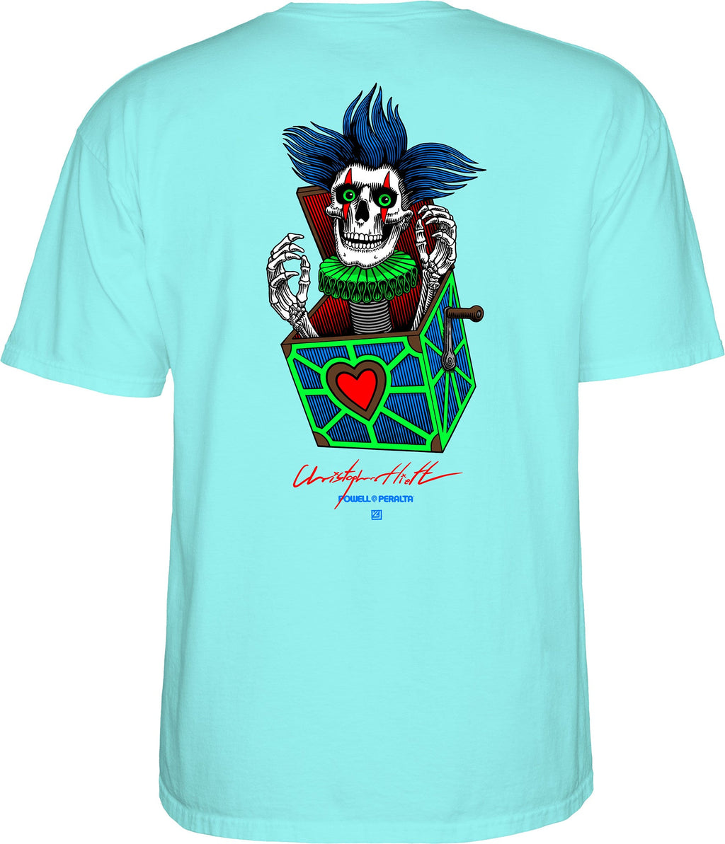 Powell Peralta Chris Hiett Skull T-shirt - Celadon