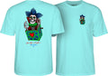 Powell Peralta Chris Hiett Skull T-shirt - Celadon