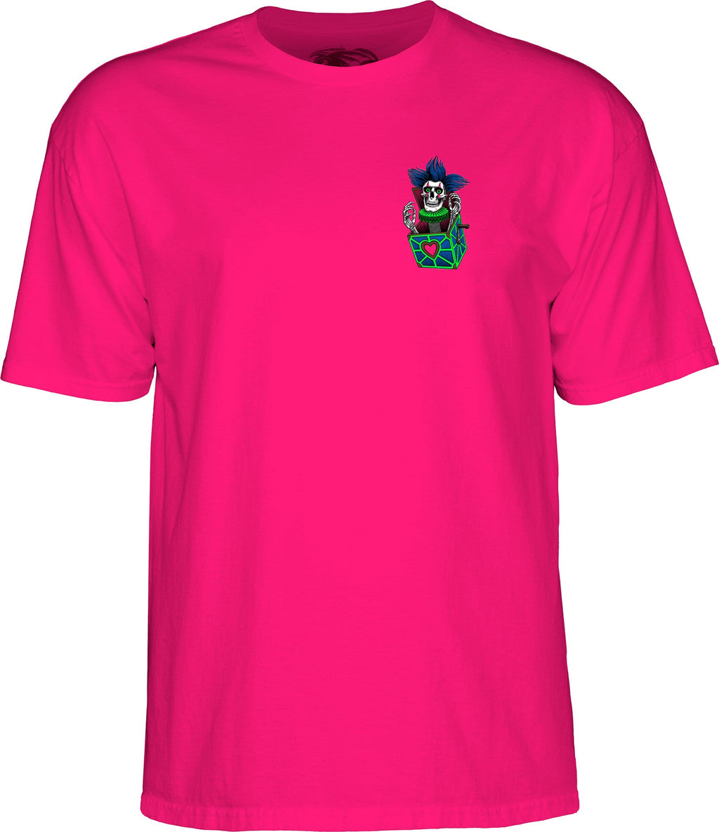 Powell Peralta Chris Hiett Skull T-shirt - Hot Pink