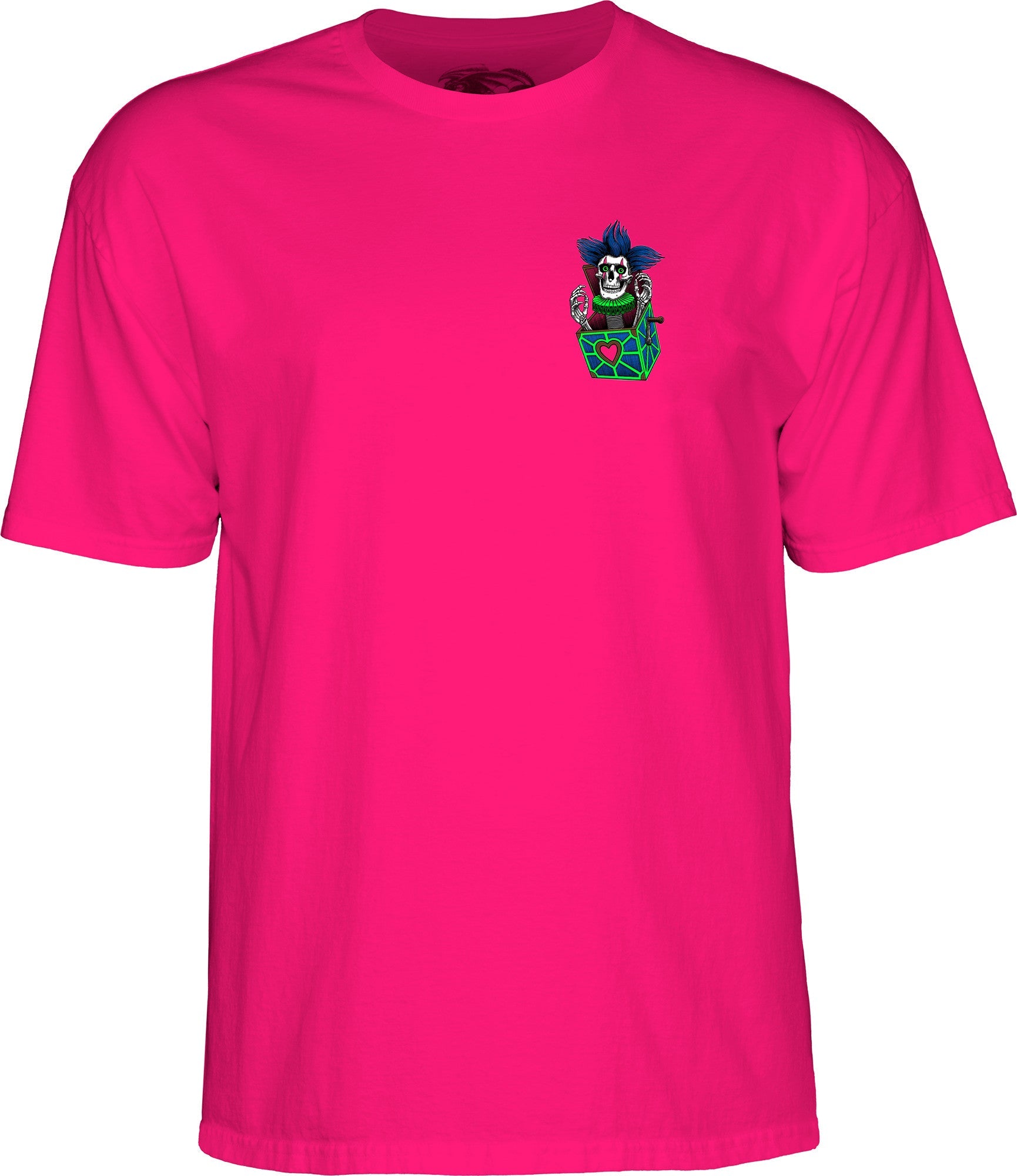Powell Peralta Chris Hiett Skull T-shirt - Hot Pink